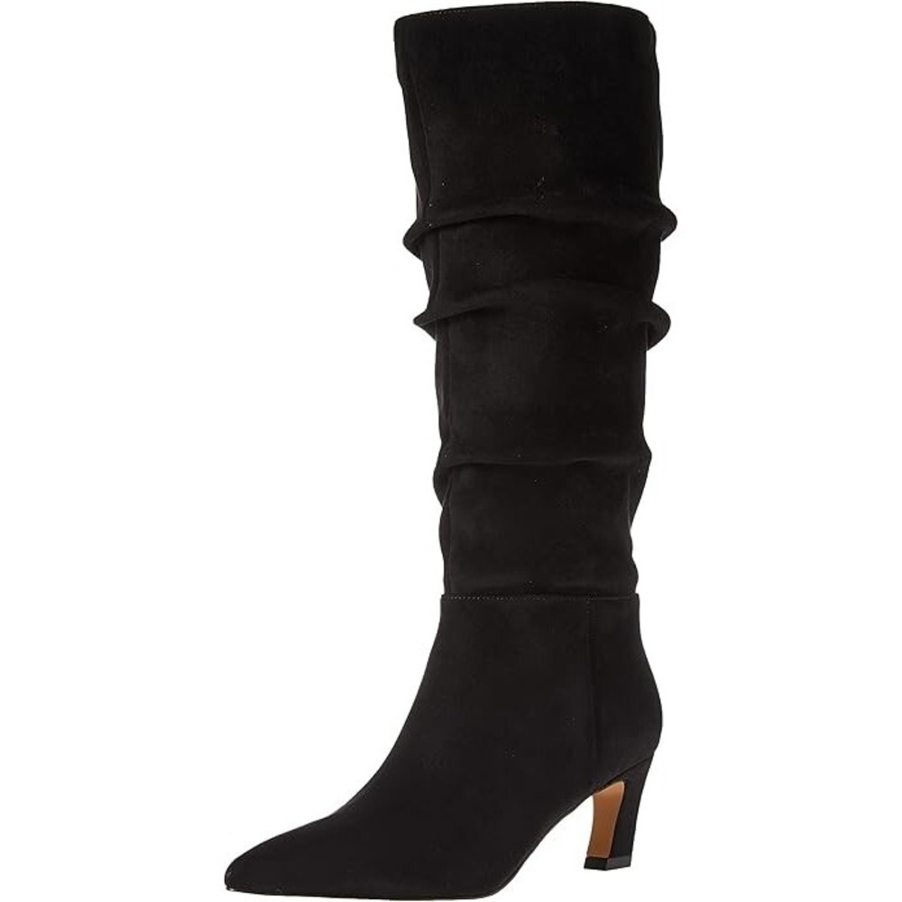 The Drop Women's Gertie Suede Slouchy Boot Black US Size 8